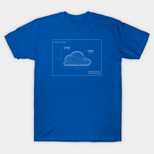 Silver Lining Cloud Blueprints T-Shirt